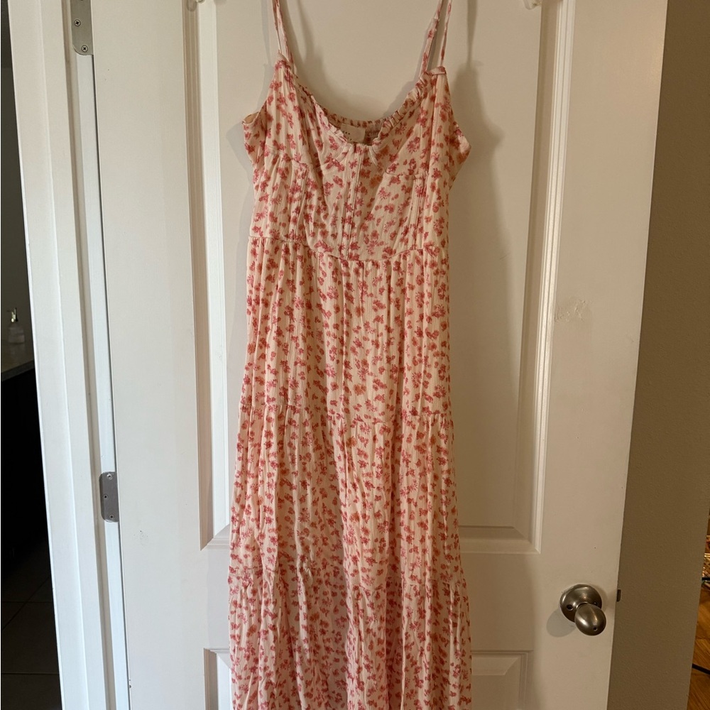 Floral Pink Maxi Dress
